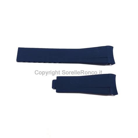 Spezzoni Compatibili Rolex Gomma Blu 20mm 